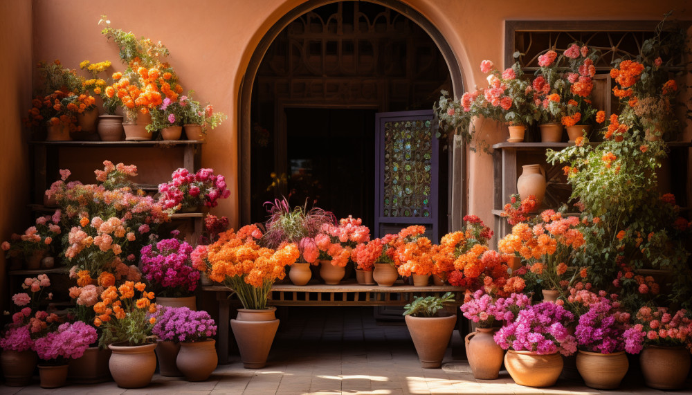 Flower shop in Morocco
